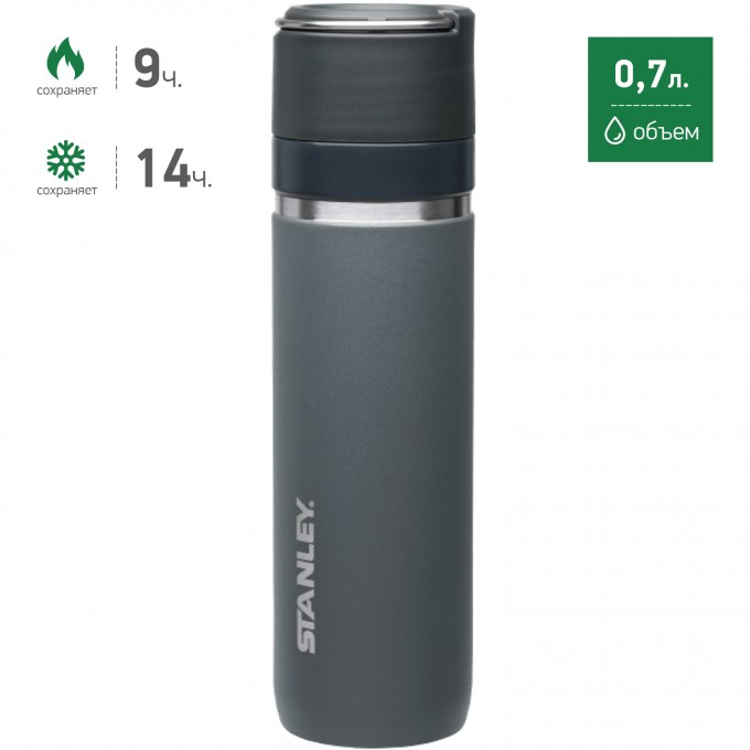 Термокружка STANLEY CERAMIVAC 0,7L серый 10-03108-009