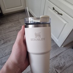 Термокружка STANLEY QUENCHER H2.0 0,59L 10-11911-024 с трубочкой, бежевая